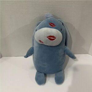 “Rimar” The Donkey Blue Plush with Red Kisses Super soft Aurora World 10”